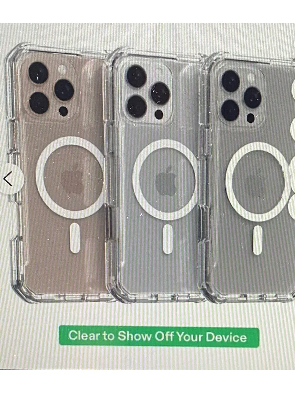 Onn Rugged Phone Case for iPhone 16 Pro Clear